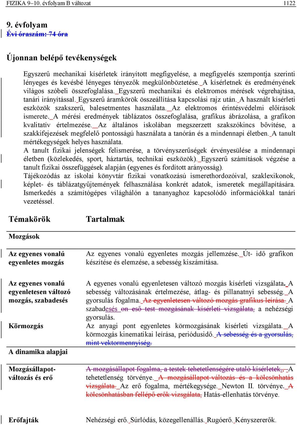 megkülönböztetése. A kísérletnek és eredményének világos szóbeli összefoglalása. Egyszerű mechanikai és elektromos mérések végrehajtása, tanári irányítással.