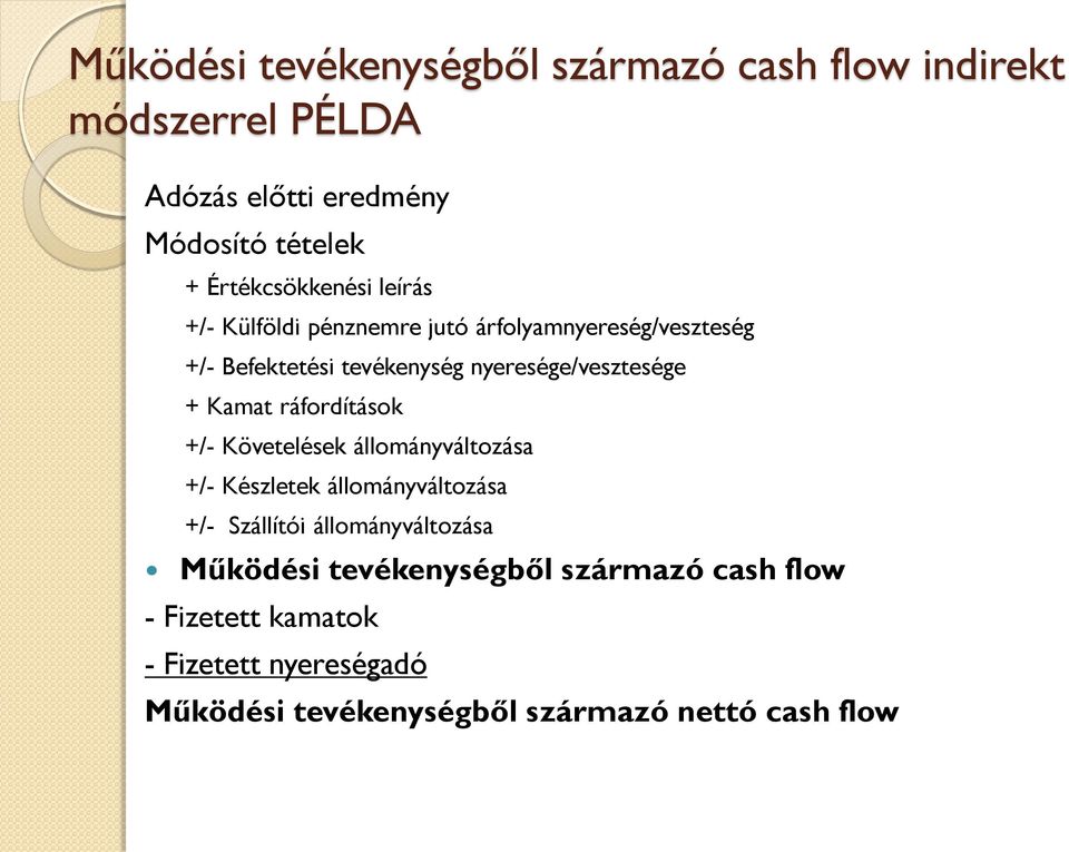 Nemzetközi Számviteli Beszámolási Rendszerek. IAS 7 Cash-Flow kimutatás.  Füredi-Fülöp Judit - PDF Free Download