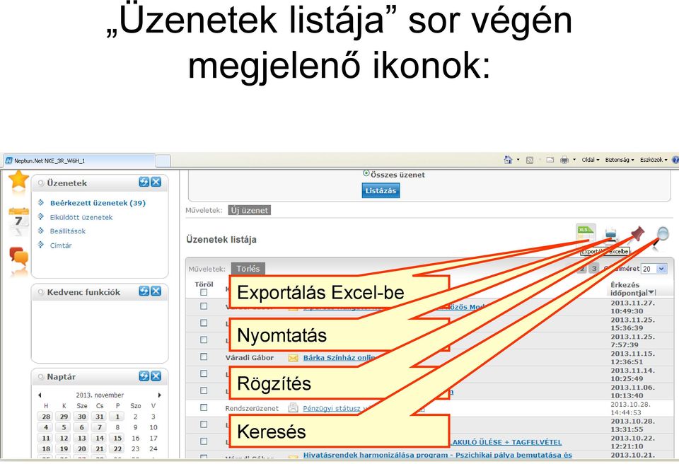 ikonok: Exportálás