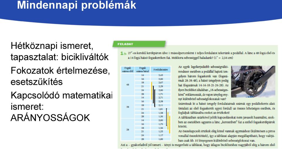 Fokozatok értelmezése, esetszűkítés