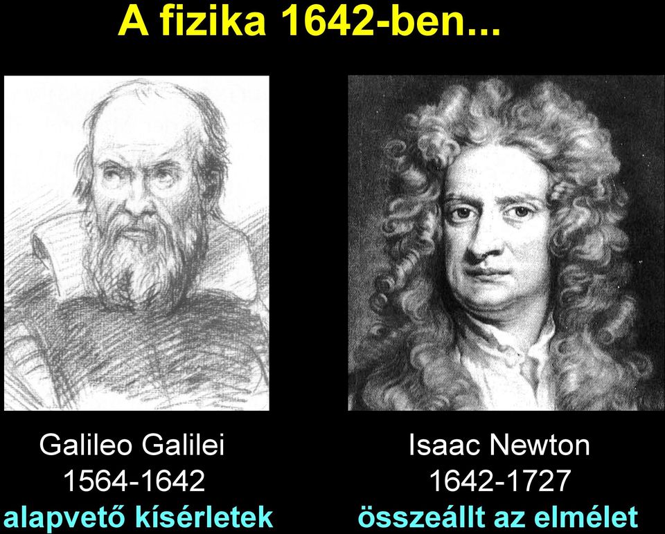 Newton 1564-1642 1642-1727