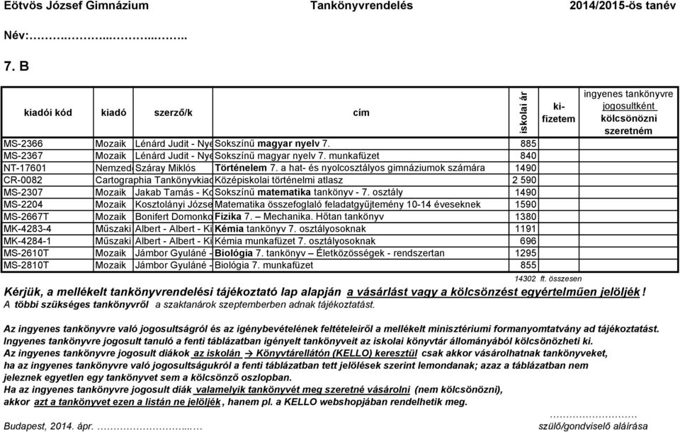 munkafüzet Patonainé Kökényesi Katalin 840 NT-17601 Nemzedékek Száray Tudása Miklós Történelem 7. a hat- és nyolcosztályos gimnáziumok számára 1490 CR-0082 Cartographia Tankönyvkiadó Középiskolai Kft.