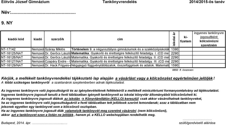 Simon feladatgy. Judit I. (CD melléklettel) 2290 - Középszint - Emelt szint Nemzedékek Dr. Gerőcs TudásaLászló-Orosz Matematika. Gyula-Paróczay Gyakorló és József-Szászné érettségire felkészítő dr.