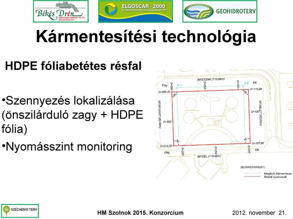 lokalizálása (önszilárduló zagy