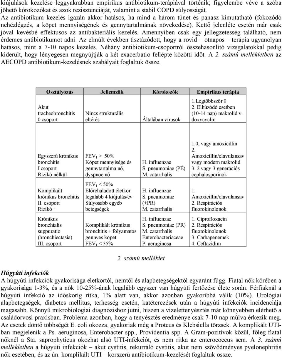 Kettő jelenléte esetén már csak jóval kevésbé effektusos az antibakteriális kezelés. Amennyiben csak egy jellegzetesség található, nem érdemes antibiotikumot adni.