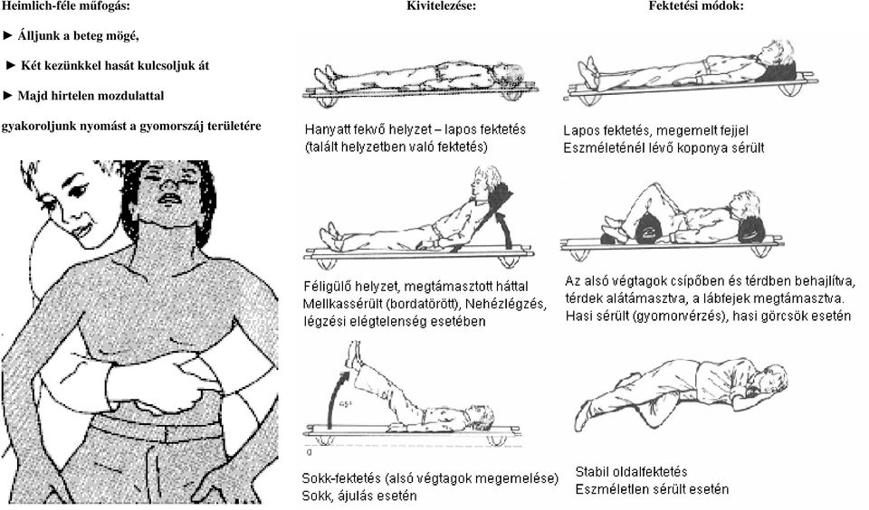 kezünkkel hasát kulcsoljuk át Majd hirtelen