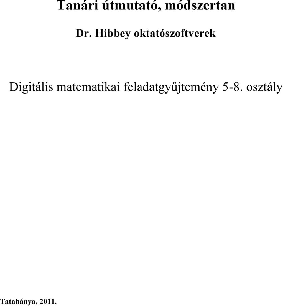 Digitális matematikai