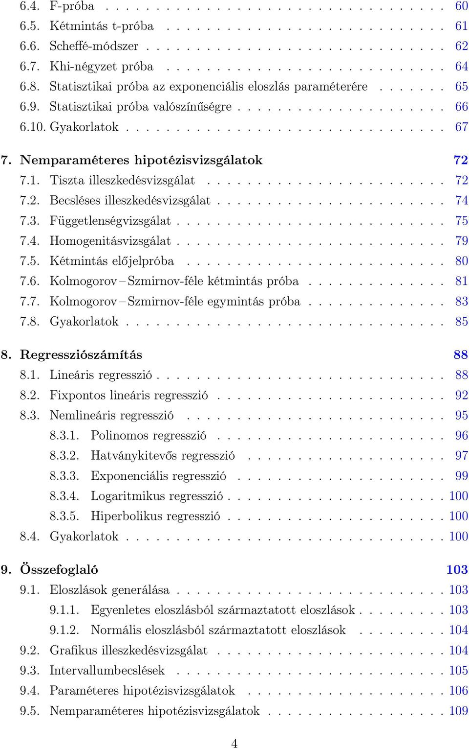 Tómács Tibor. Matematikai statisztika gyakorlatok - PDF Ingyenes letöltés