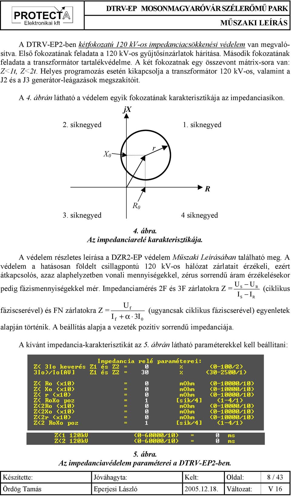 Helyes programozás esetén kikapcsolja a transzformátor 120 kv-os, valamint a J2 és a J3 generátor-leágazások megszakítóit. A 4.