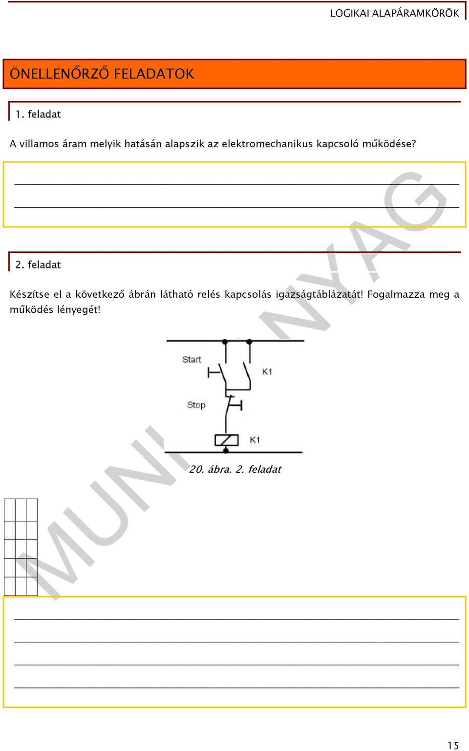 elektromechanikus kapcsoló működése? 2.