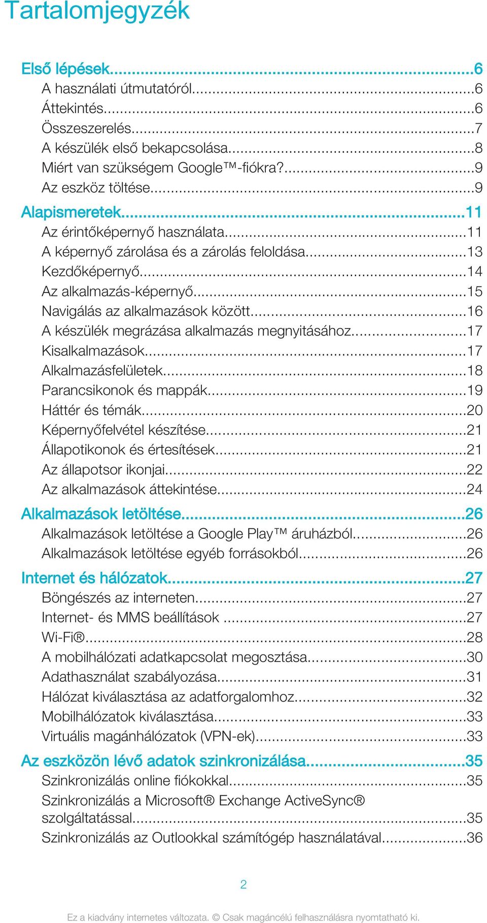 ..16 A készülék megrázása alkalmazás megnyitásához...17 Kisalkalmazások...17 Alkalmazásfelületek...18 Parancsikonok és mappák...19 Háttér és témák...20 Képernyőfelvétel készítése.