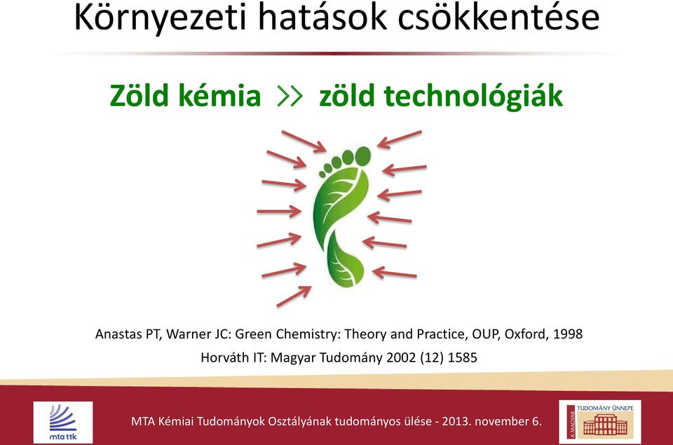 Green Chemistry: Theory and Practice, OUP,