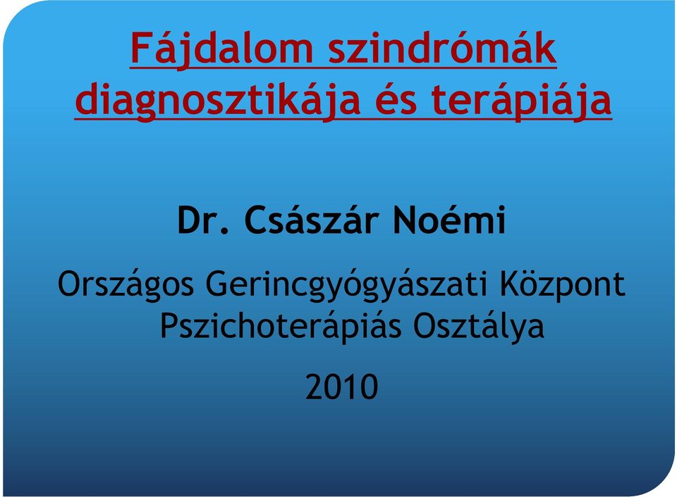 Császár Noémi Országos