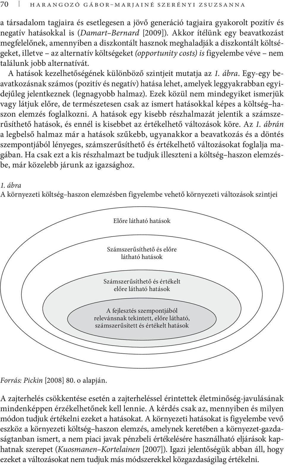 találunk jobb alternatívát. A hatások kezelhetőségének különböző szintjeit mutatja az 1. ábra.