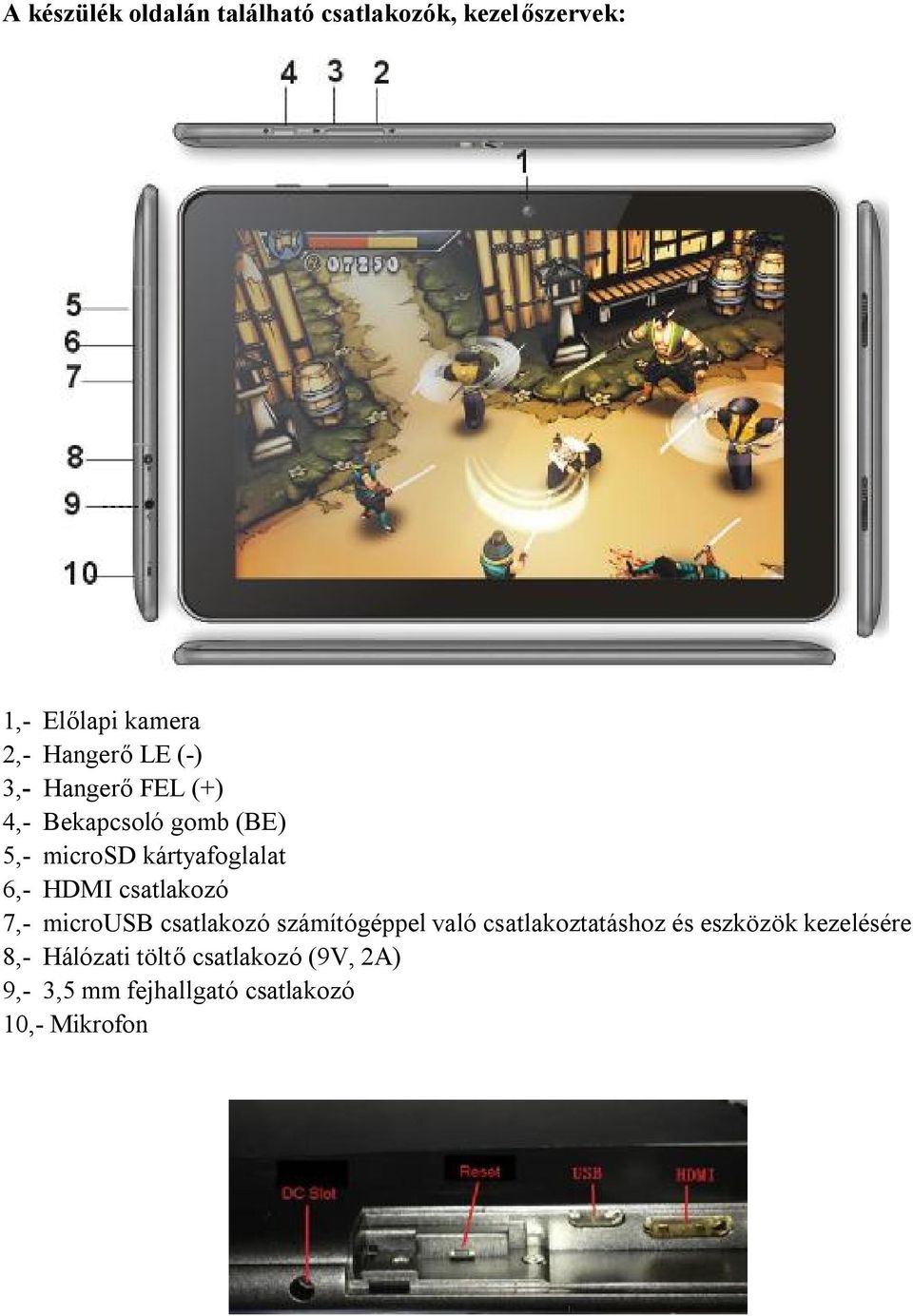 csatlakozó 7,- microusb csatlakozó számítógéppel való csatlakoztatáshoz és eszközök