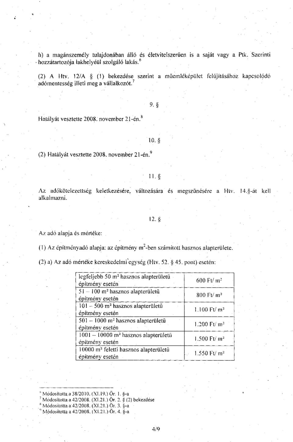 Az adókötelezettség keletkezésére, változására és megszűnésére a Htv. 14. -át kell alkalmazni. 12.