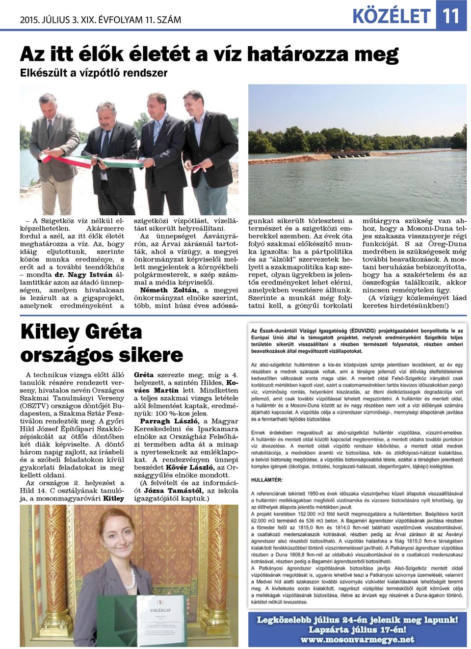 Nagy István államtitkár azon az átadó ünnepségen, amelyen hivatalosan is lezárult az a gigaprojekt, amelynek eredményeként a Kitley Gréta országos sikere A technikus vizsga előtt álló tanulók részére