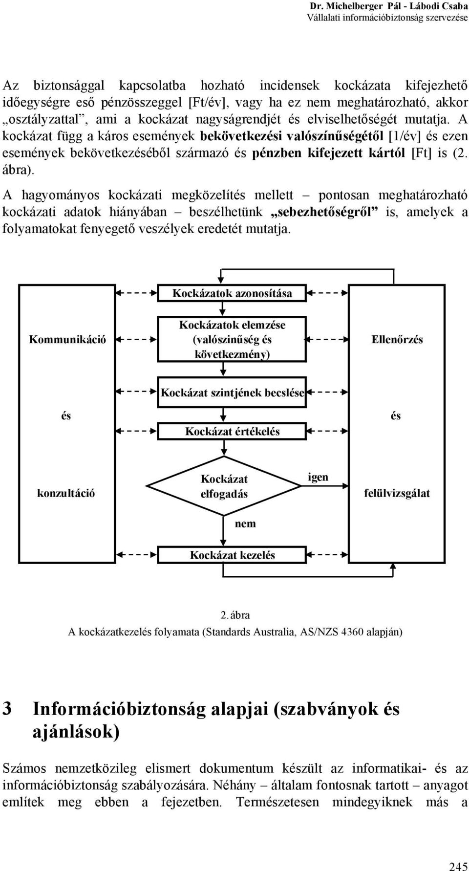 A kockázat függ a káros események bekövetkezési valószínűségétől [1/év] és ezen események bekövetkezéséből származó és pénzben kifejezett kártól [Ft] is (2. ábra).