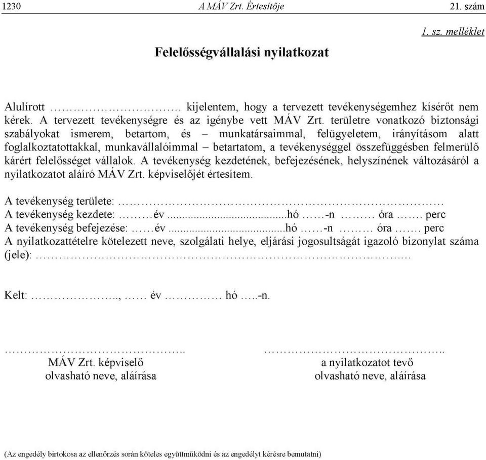 Értesítője