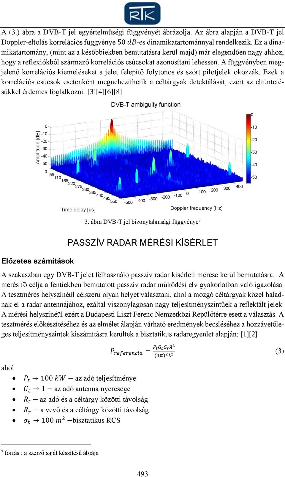 A függvényben megjelenő korrelációs kiemeléseket a jelet felépítő folytonos és szórt pilotjelek okozzák.