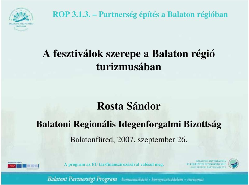 Balatoni Regionális Idegenforgalmi