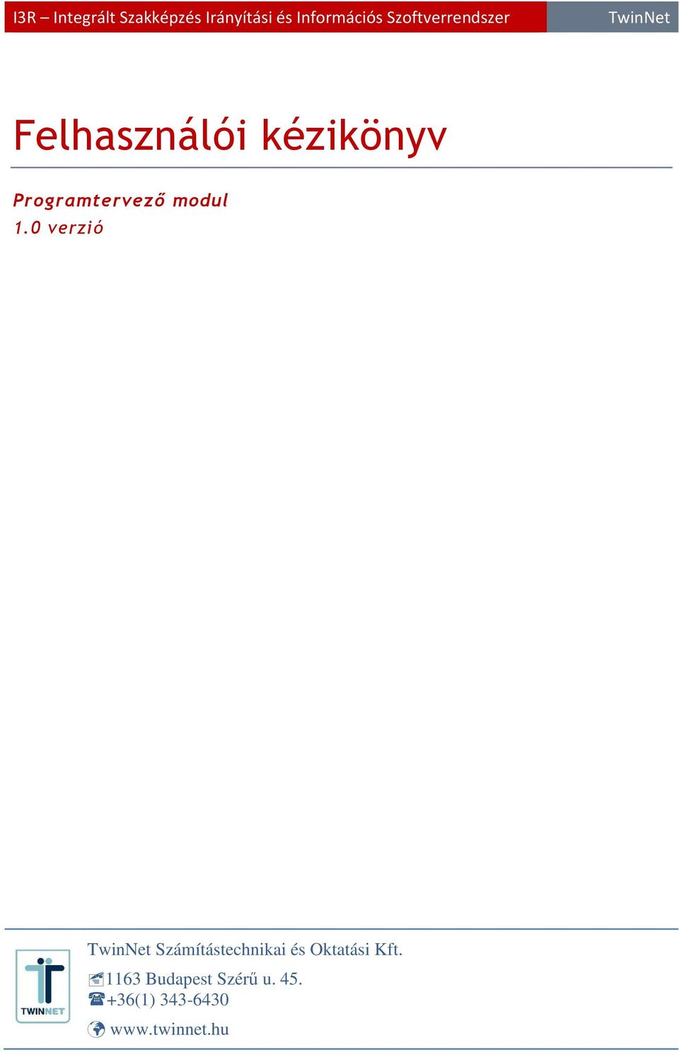 Programtervezı modul 1.