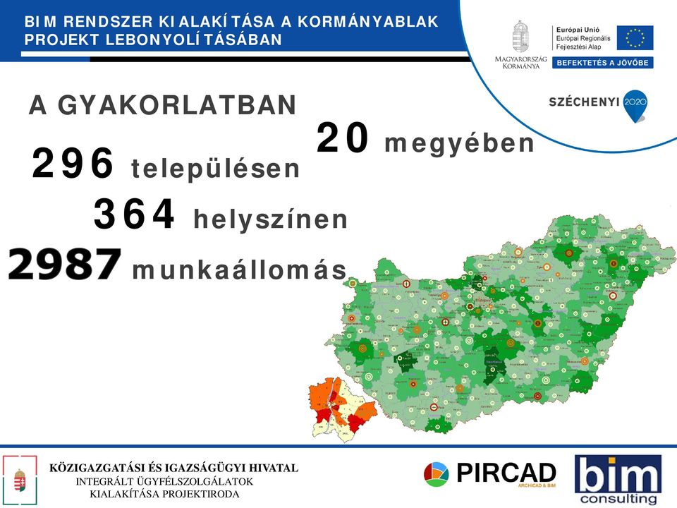 20 megyében 364