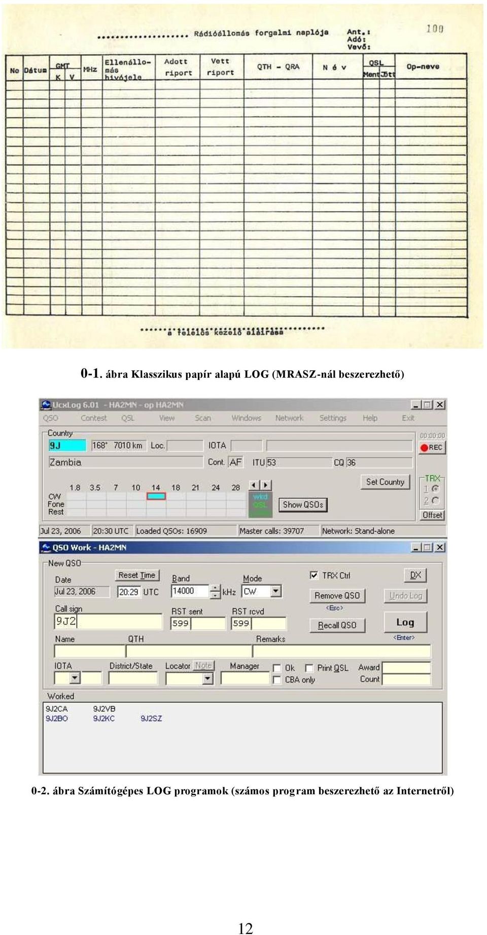 ábra Számítógépes LOG programok