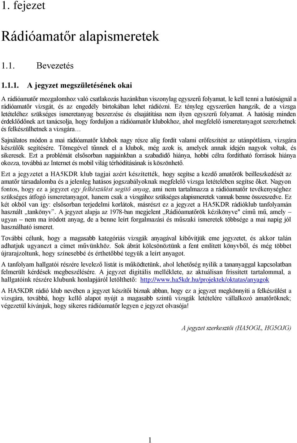 Rádióamatőr vizsgára felkészítő jegyzet - PDF Ingyenes letöltés