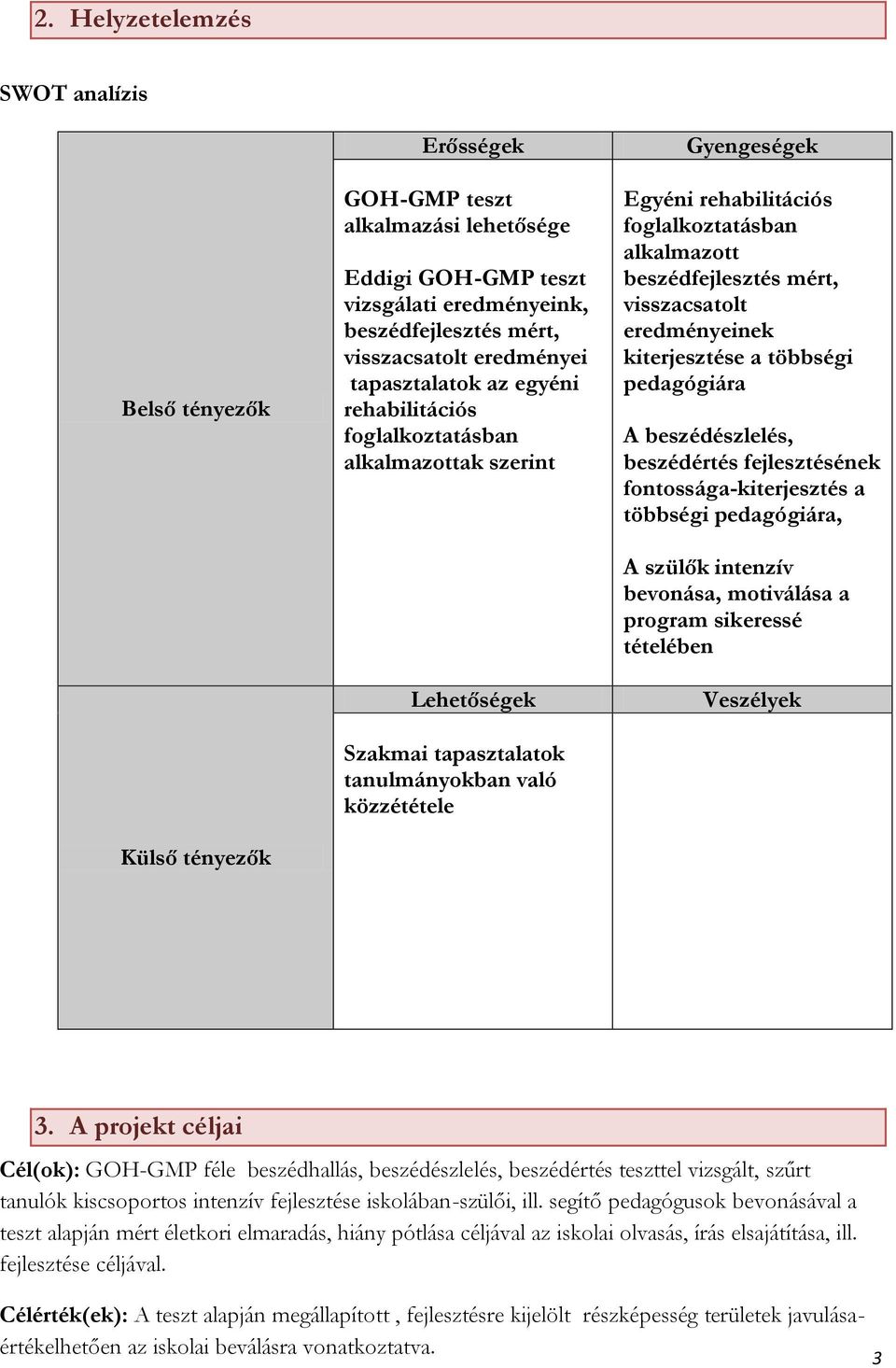foglalkoztatásban alkalmazott beszédfejlesztés mért, visszacsatolt eredményeinek kiterjesztése a többségi pedagógiára A beszédészlelés, beszédértés fejlesztésének fontossága-kiterjesztés a többségi