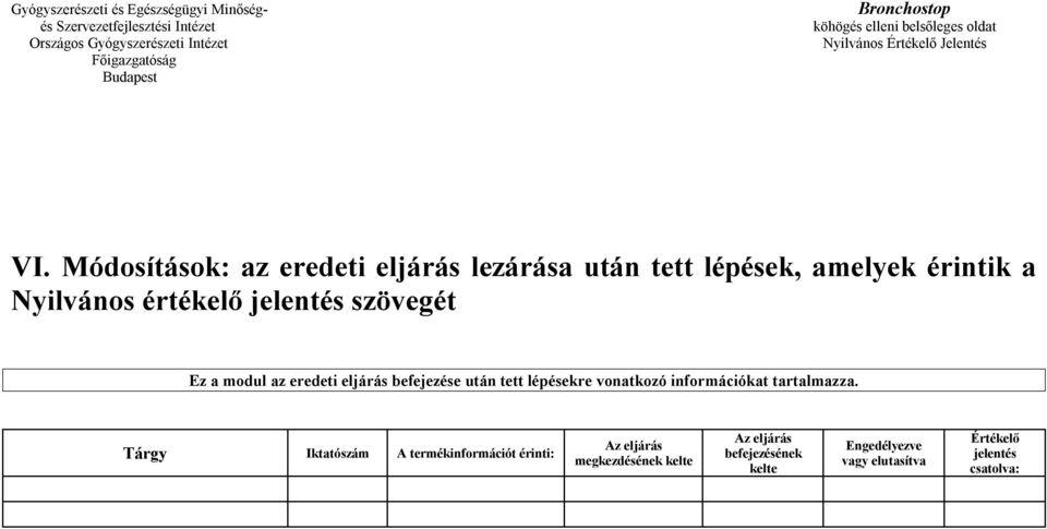 vonatkozó információkat tartalmazza.