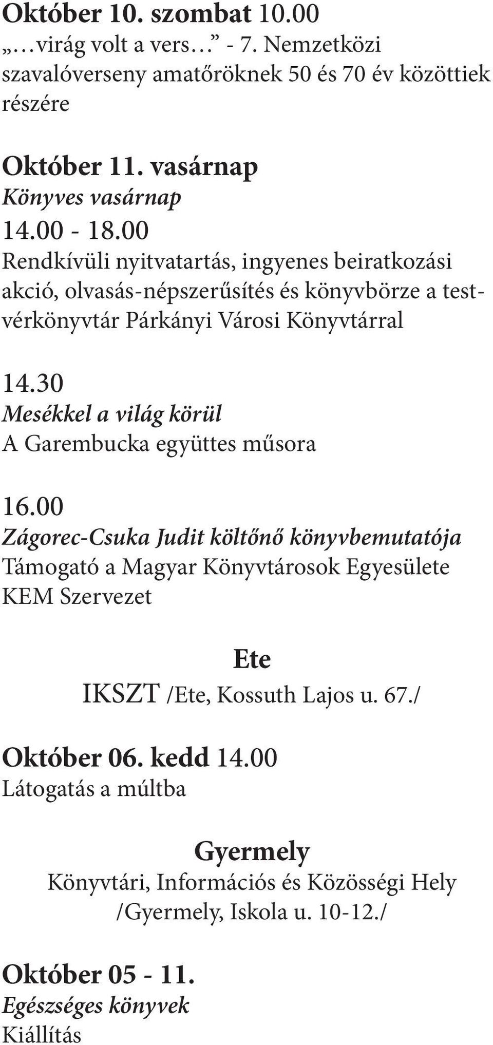 30 Mesékkel a világ körül A Garembucka együttes műsora 16.