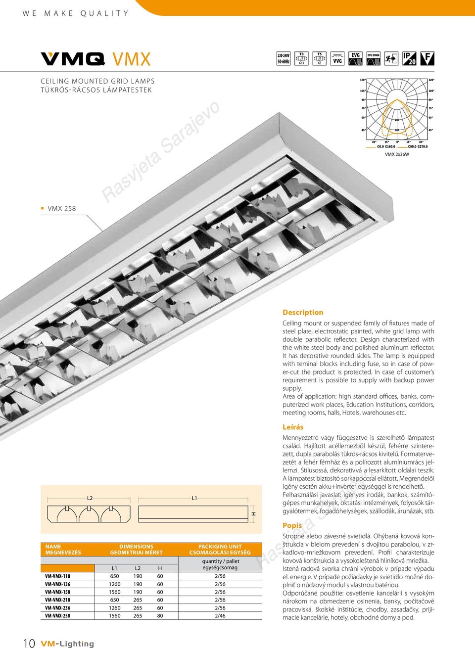 The lamp is equipped with teminal blocks including fuse, so in case of power-cut the product is protected. In case of customer s requirement is possible to supply with backup power supply.