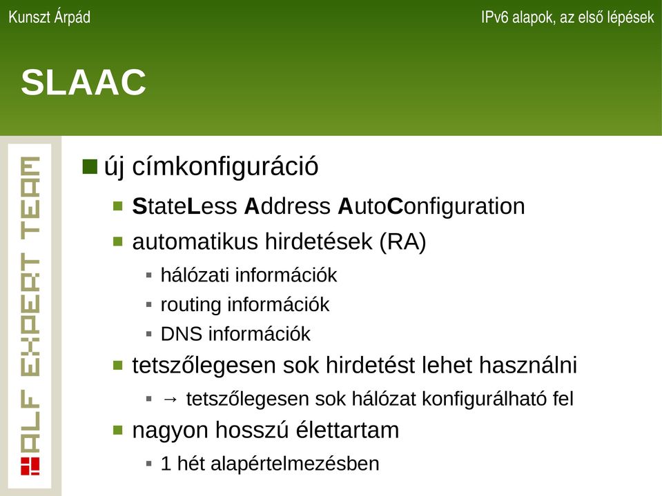 DNS információk tetszőlegesen sok hirdetést lehet használni