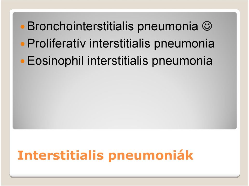 pneumonia Eosinophil