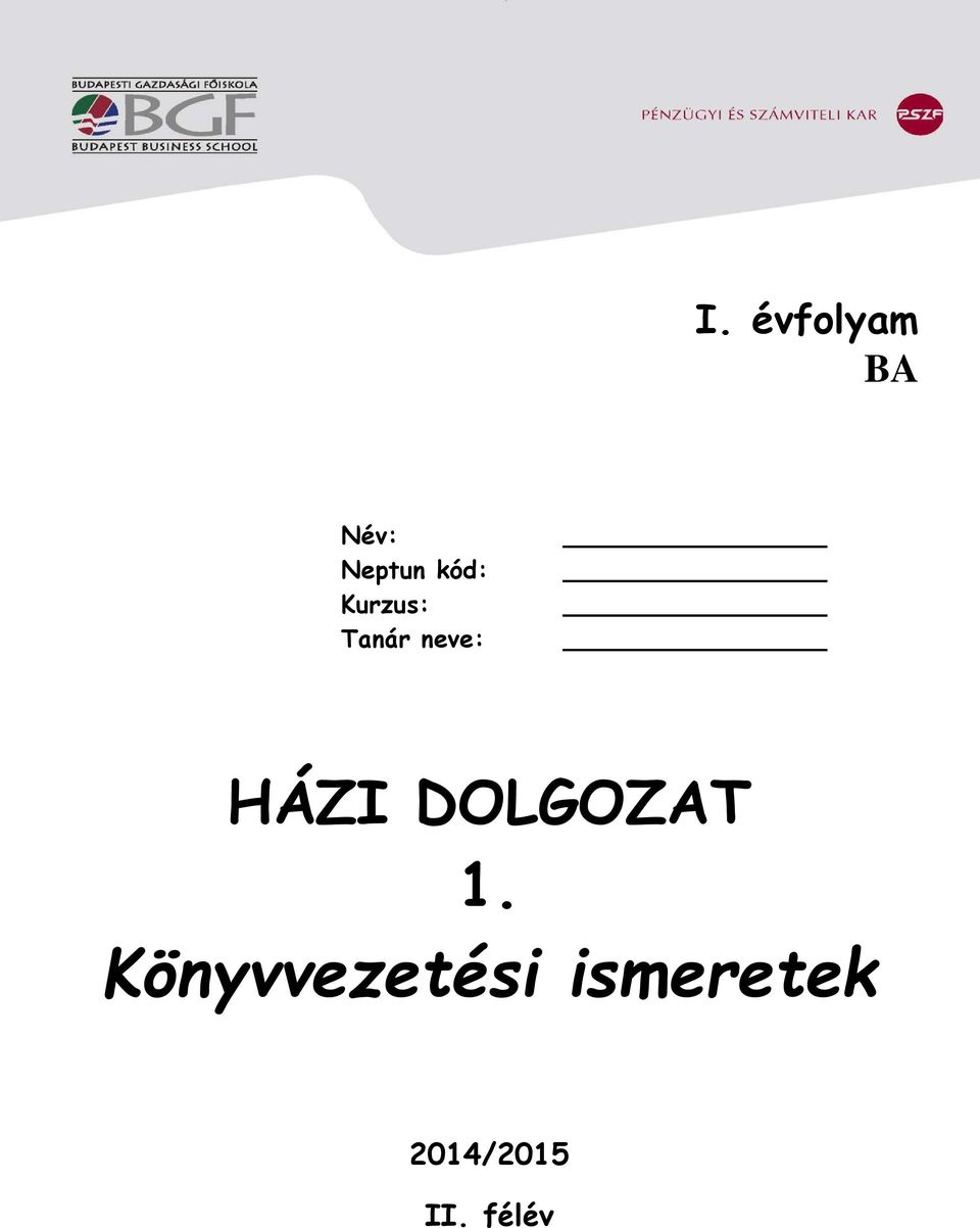 HÁZI DOLGOZAT 1.