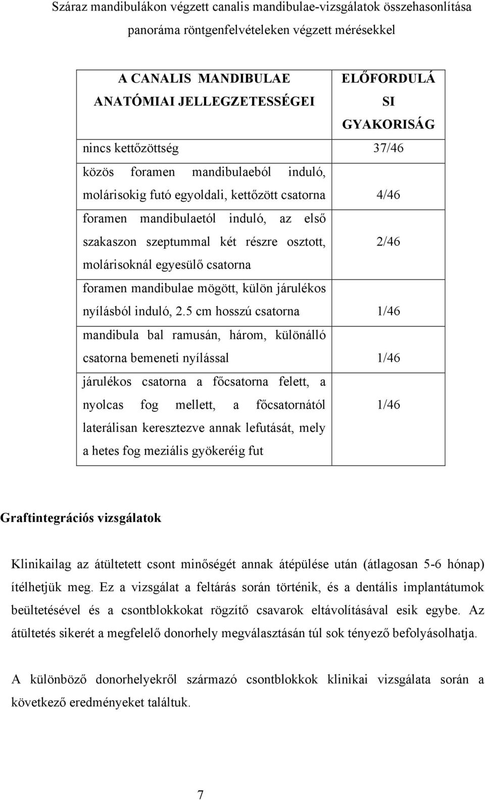molárisoknál egyesülő csatorna foramen mandibulae mögött, külön járulékos nyílásból induló, 2.