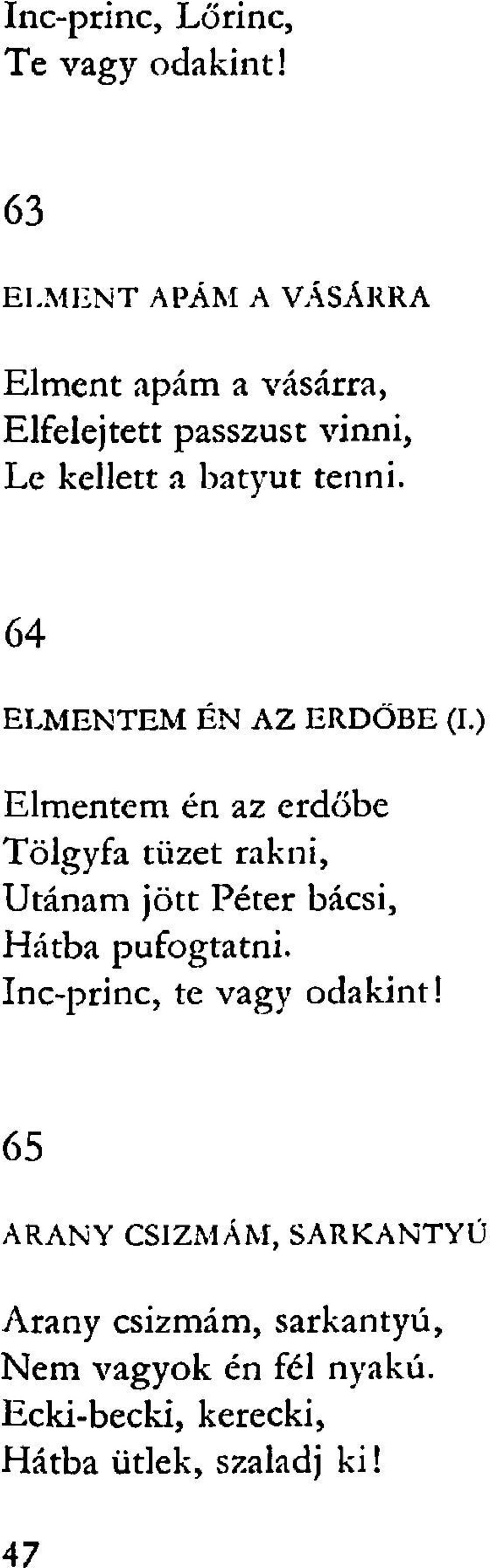 64 ELMENTEM ÉN AZ ERDŐBE (I.