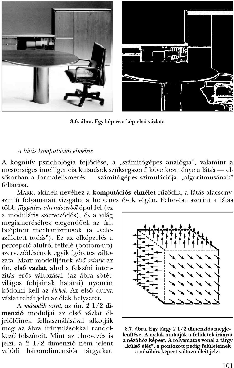 látás elsôsorban a formafelismerés számítógépes szimulációja, algoritmusának feltárása.