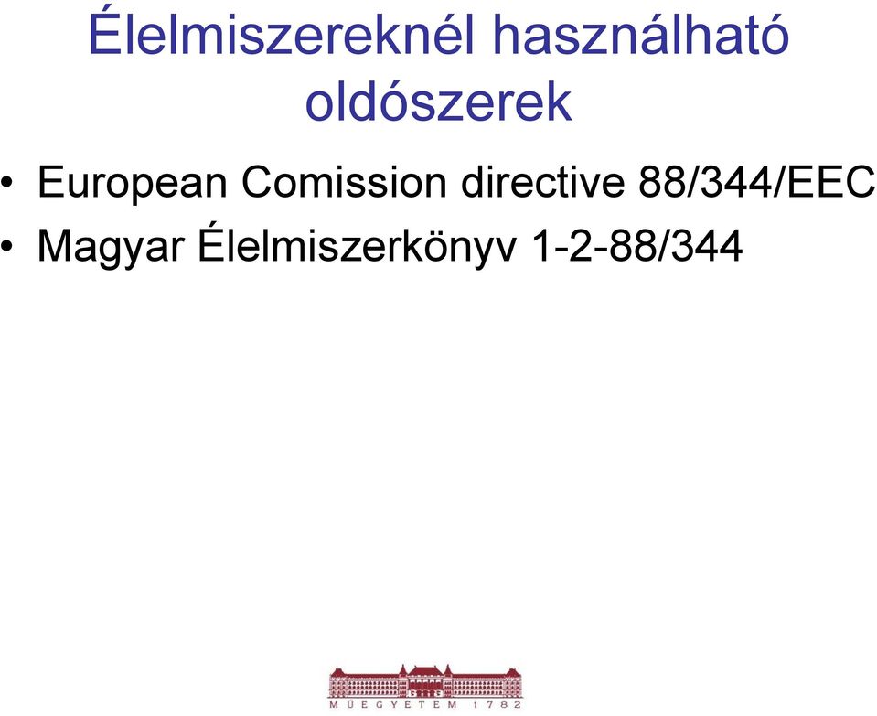Comission directive