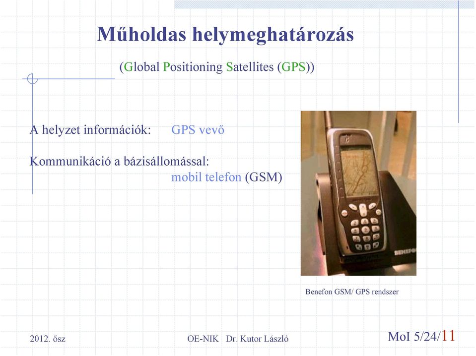 vevő Kommunikáció a bázisállomással: mobil