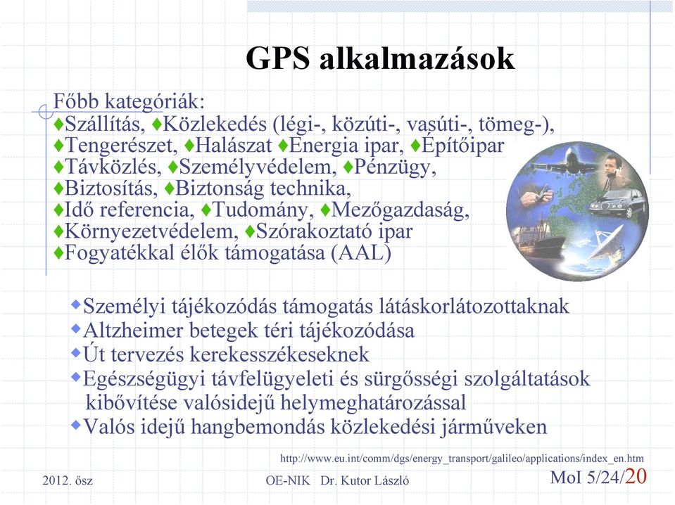 tájékozódás támogatás látáskorlátozottaknak Altzheimer betegek téri tájékozódása Út tervezés kerekesszékeseknek Egészségügyi távfelügyeleti és sürgősségi szolgáltatások