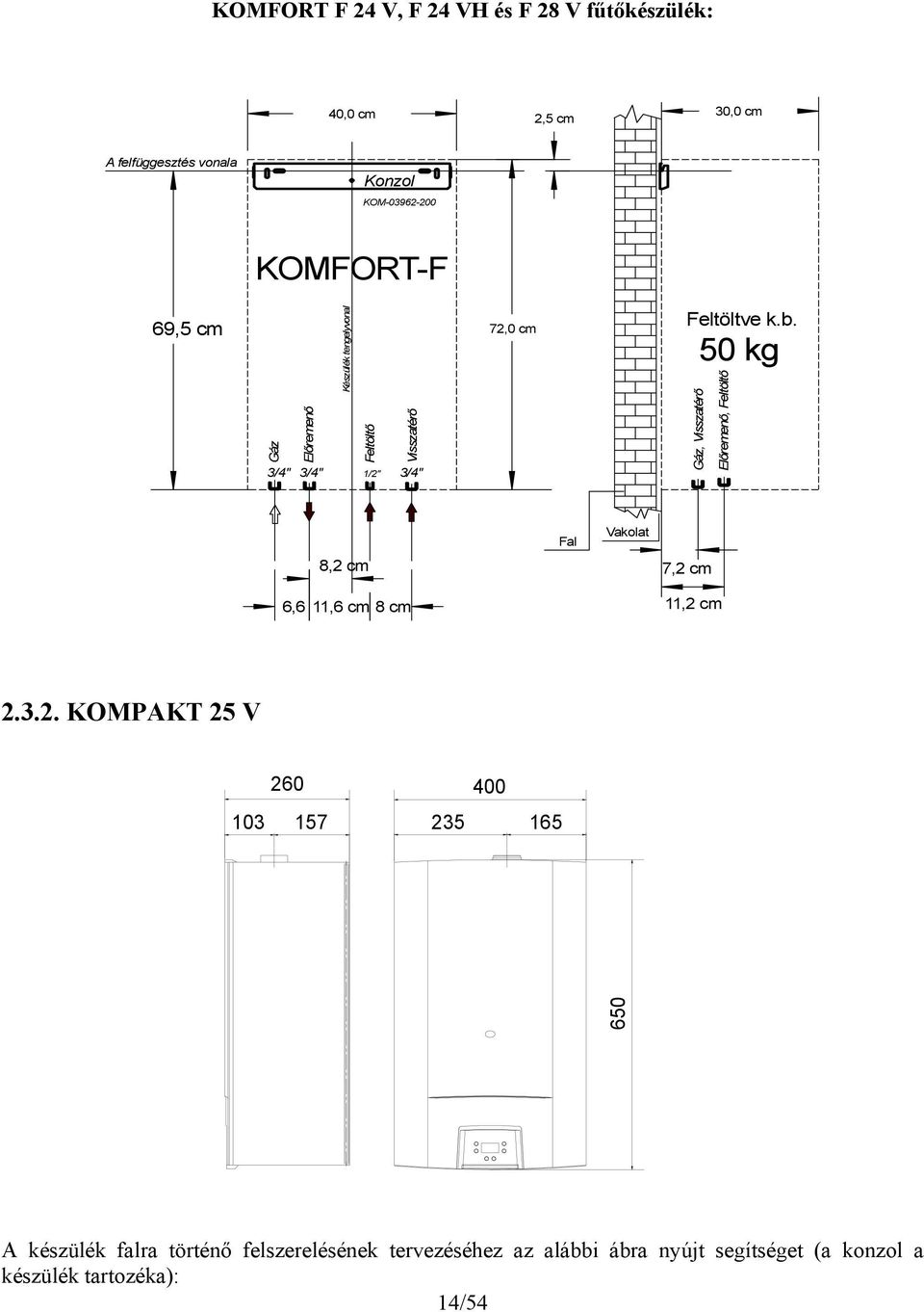 0 kg Gáz, Visszatérő Előremenő, Feltöltő Fal Vakolat 8, cm 7, cm, 11, cm 8 cm 11, cm.