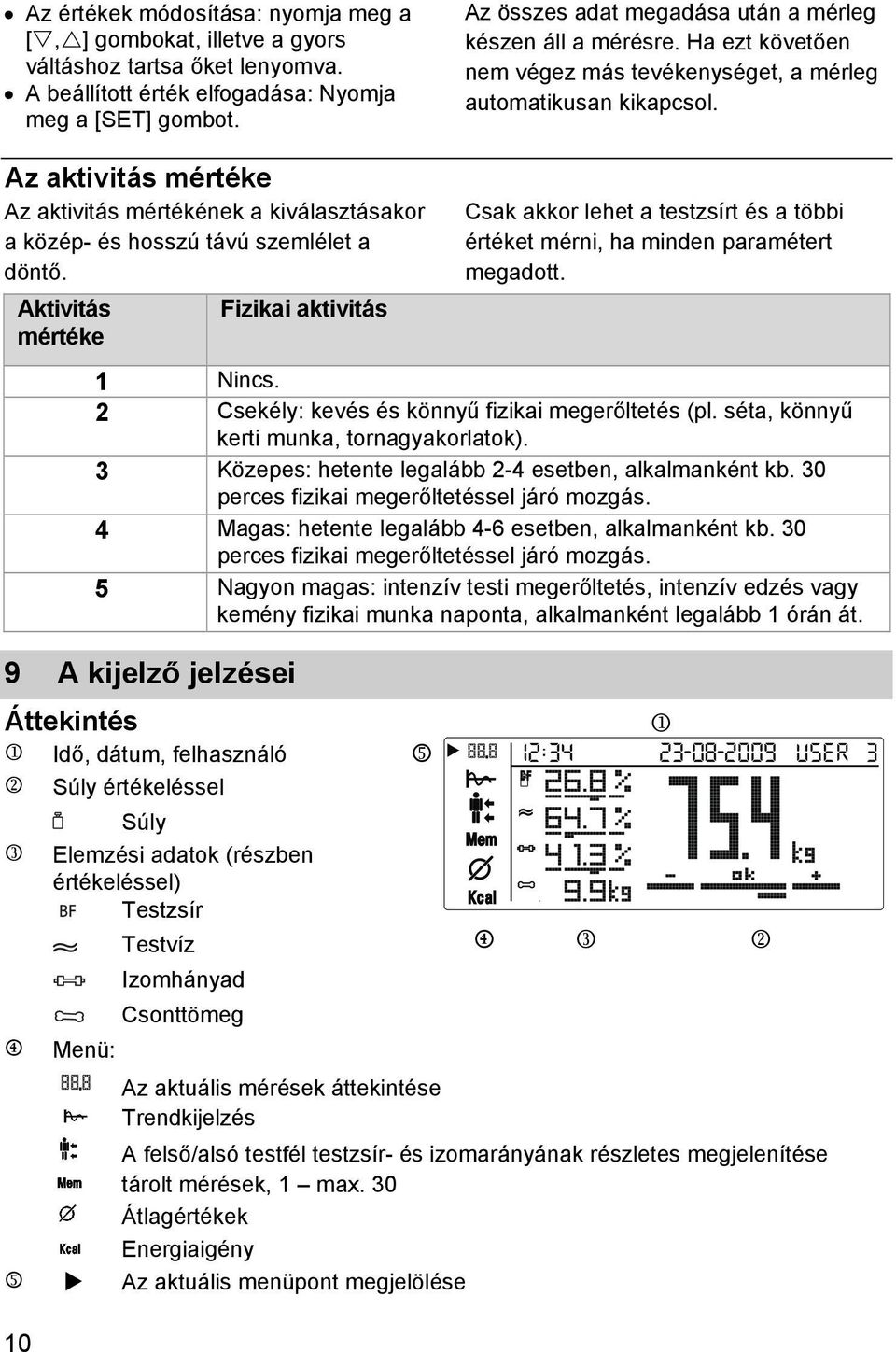 Az aktivitás mértéke Az aktivitás mértékének a kiválasztásakor a közép- és hosszú távú szemlélet a döntő.