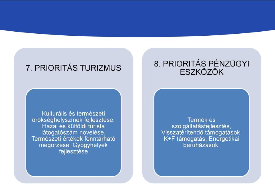 fejlesztése, Hazai és külföldi turista látogatószám növelése, Természeti értékek