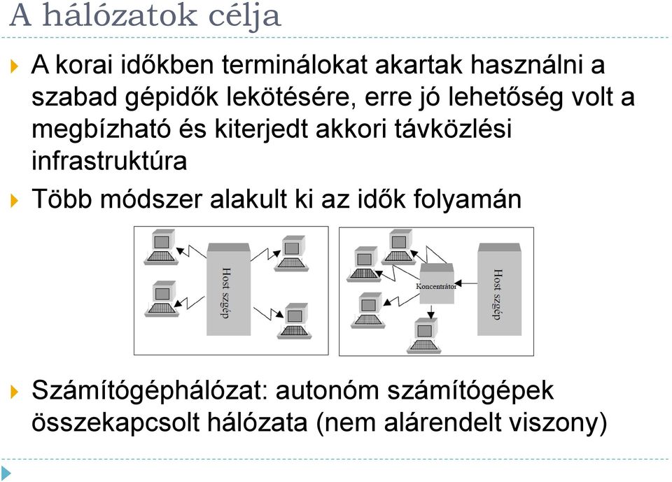 távközlési infrastruktúra Több módszer alakult ki az idők folyamán