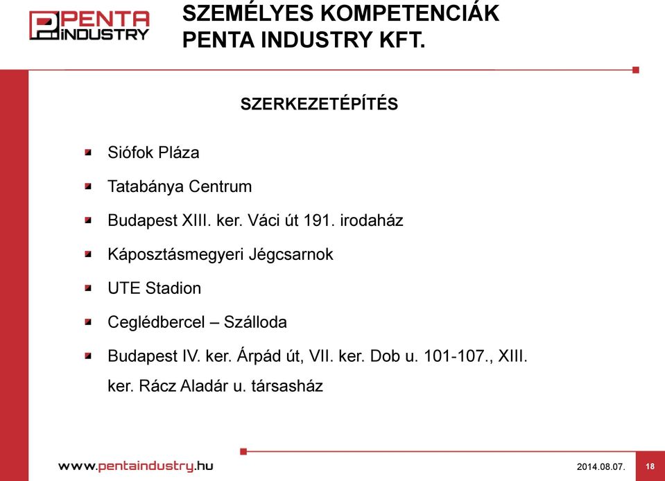 irodaház Káposztásmegyeri Jégcsarnok UTE Stadion Ceglédbercel
