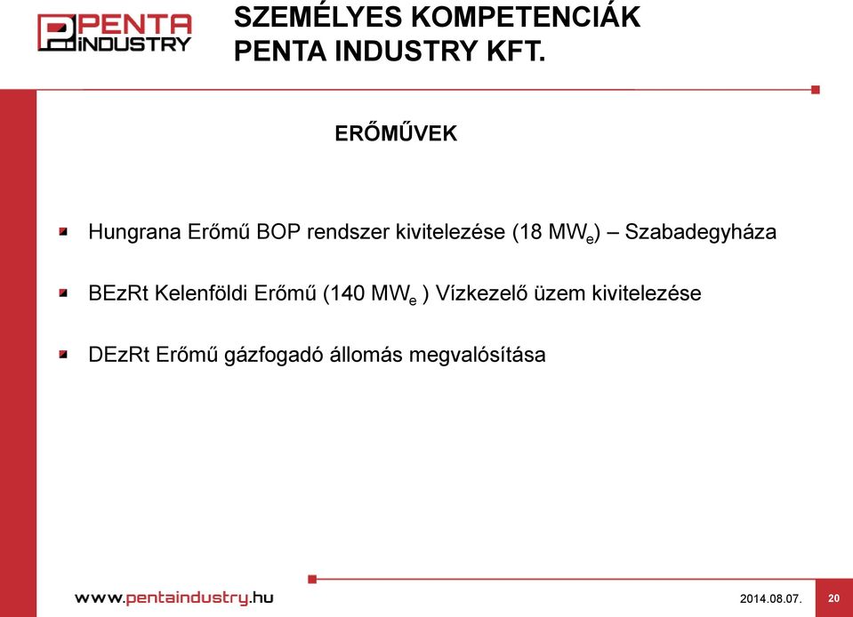 Kelenföldi Erőmű (140 MW e ) Vízkezelő üzem