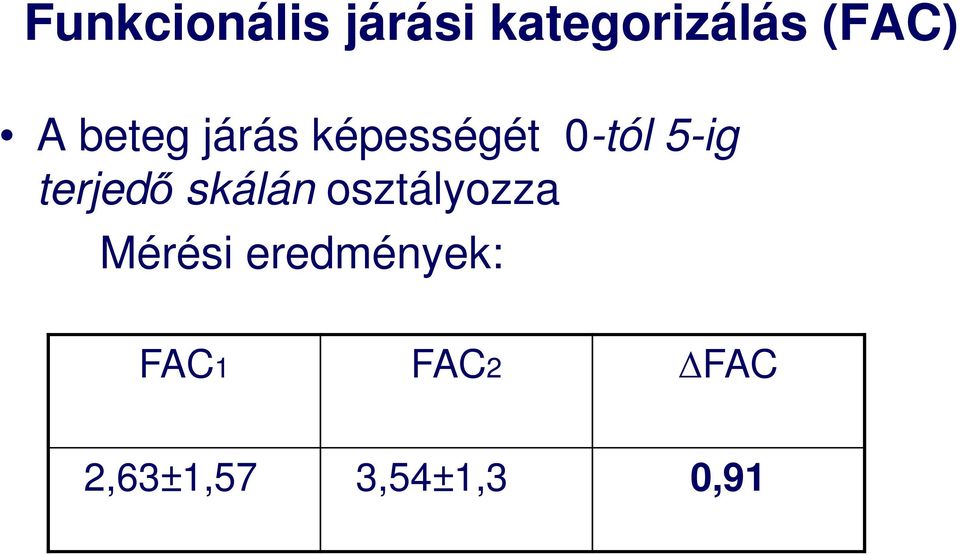 terjedő skálán osztályozza Mérési