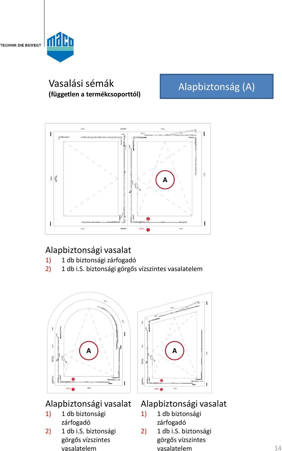 gi zárfogadó 2) 1 db i.s.